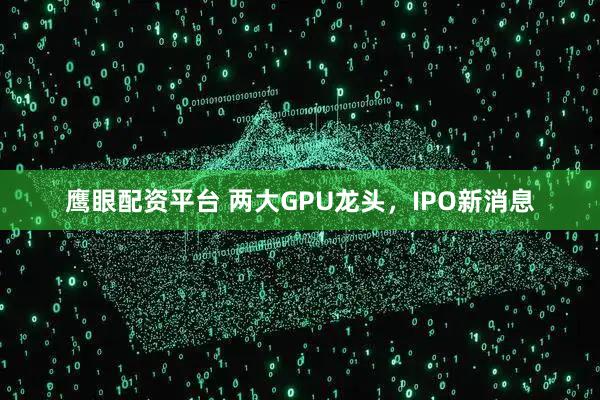 鹰眼配资平台 两大GPU龙头，IPO新消息