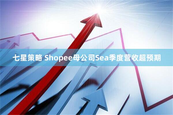 七星策略 Shopee母公司Sea季度营收超预期